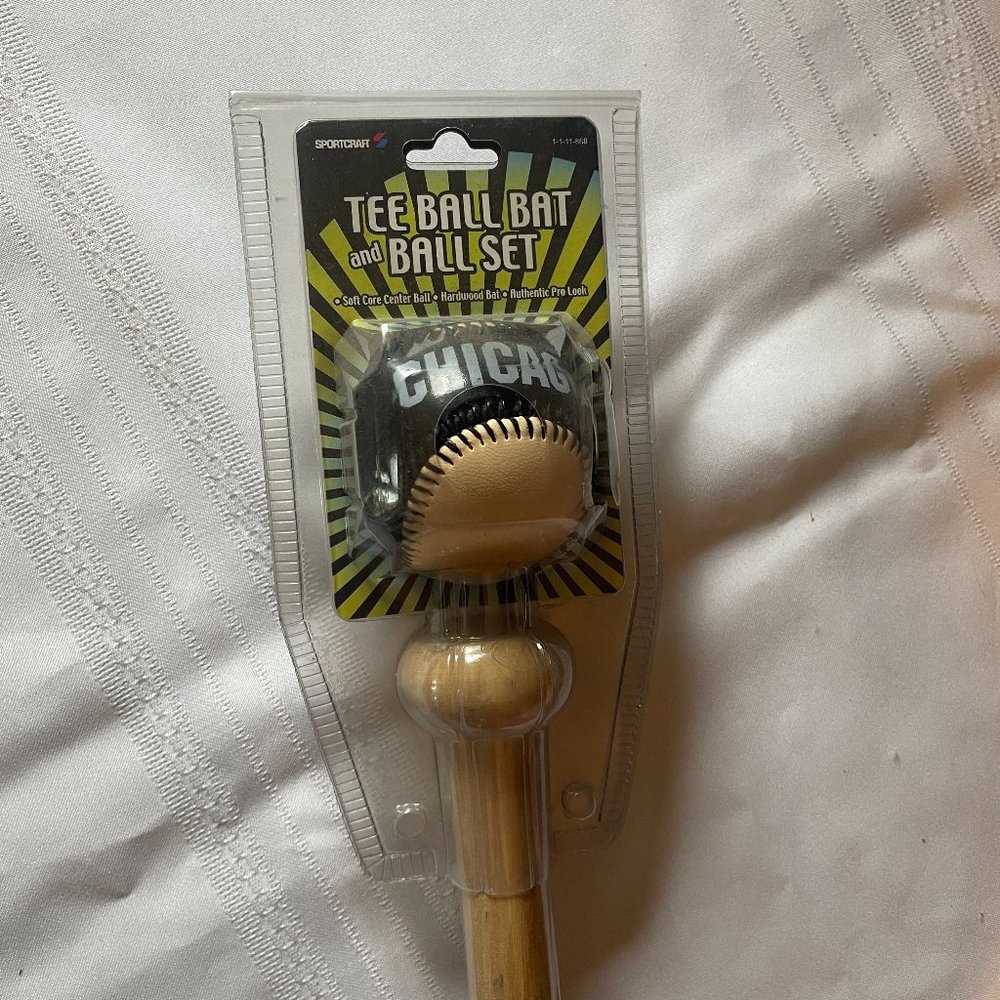 Sportscraft Chicago T-Ball Bat and Ball Set